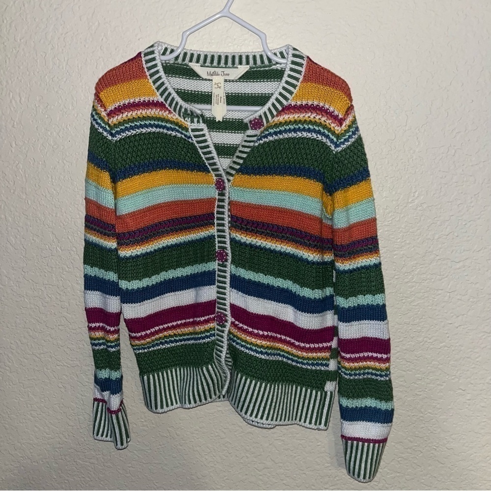 Matilda Jane Crochet Colorful Cardigan Size 6 - Picture 4 of 6